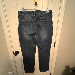 Chico's So Lifting Denim Straight Leg Jeans in  Blue